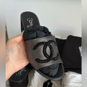 Brand new CHANEL heel mule 38.5